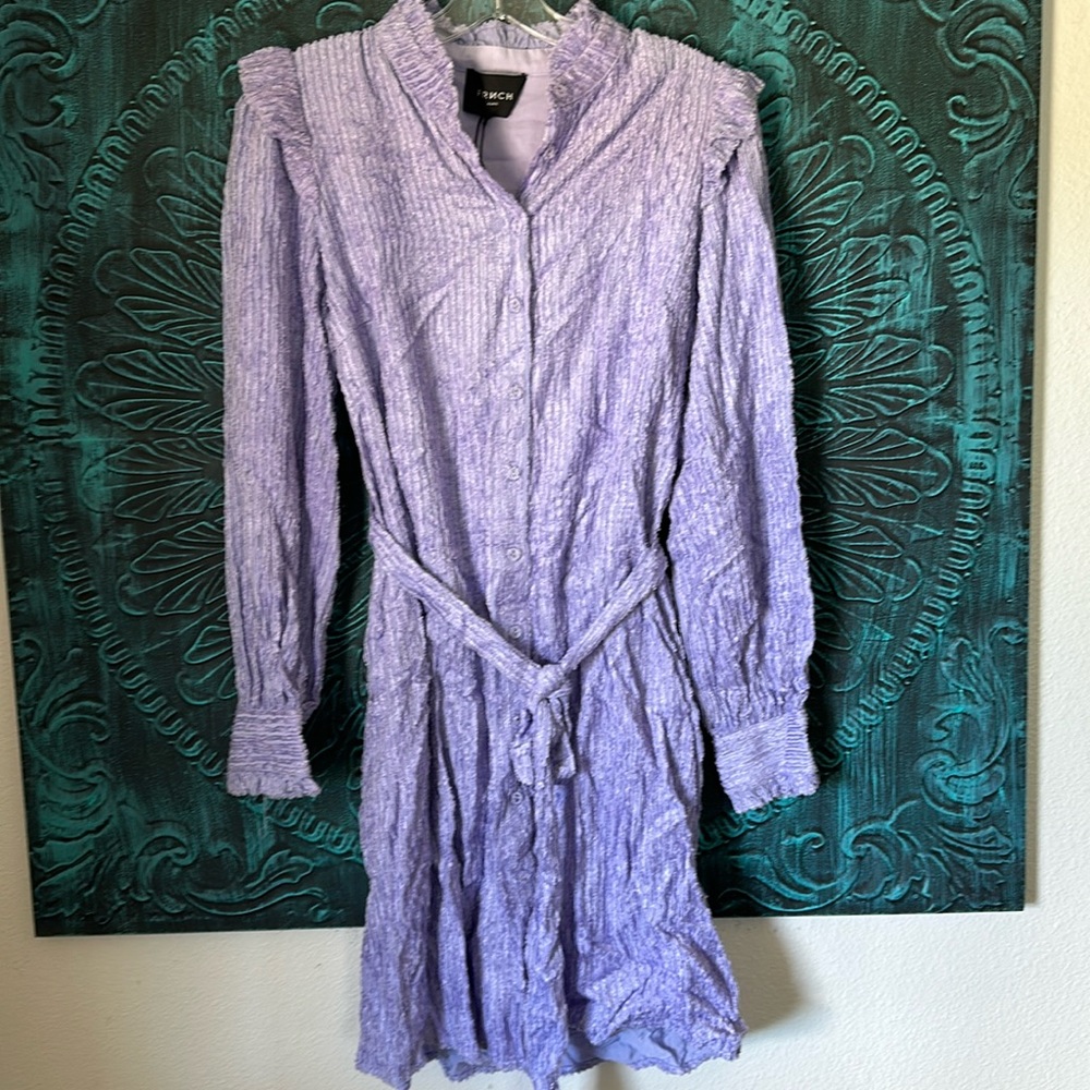 FRNCH Jennifer Lilac Dress Sz S